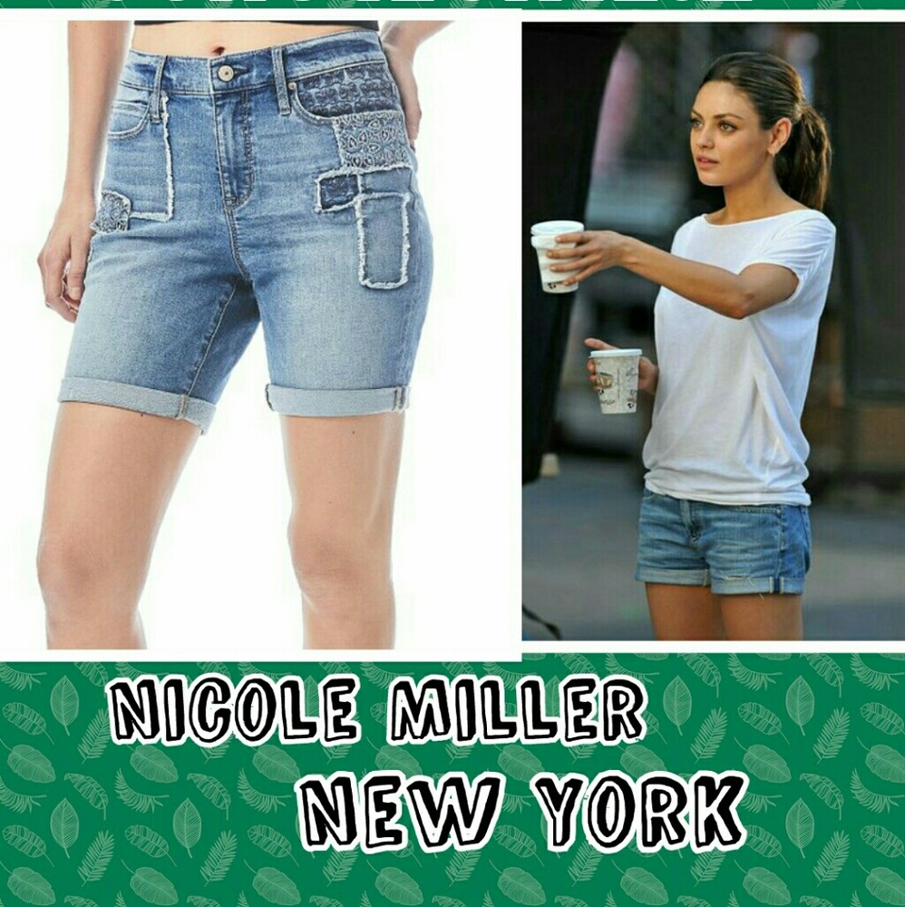 Nicole Miller High Rise Bermuda Shorts🔥On Sale